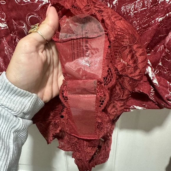 Free People Everything's Rosy Bodysuit Western Print NWOT Size XS $98 - Picture 8 of 9